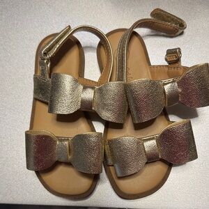 Cat & jack Gold Bow Kids Sandals